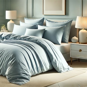 Pure Fiber King Cal King duvet cover set in gray