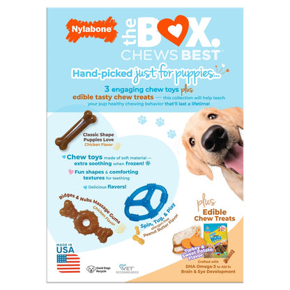 Nylabone ring bone with ridges and nubs