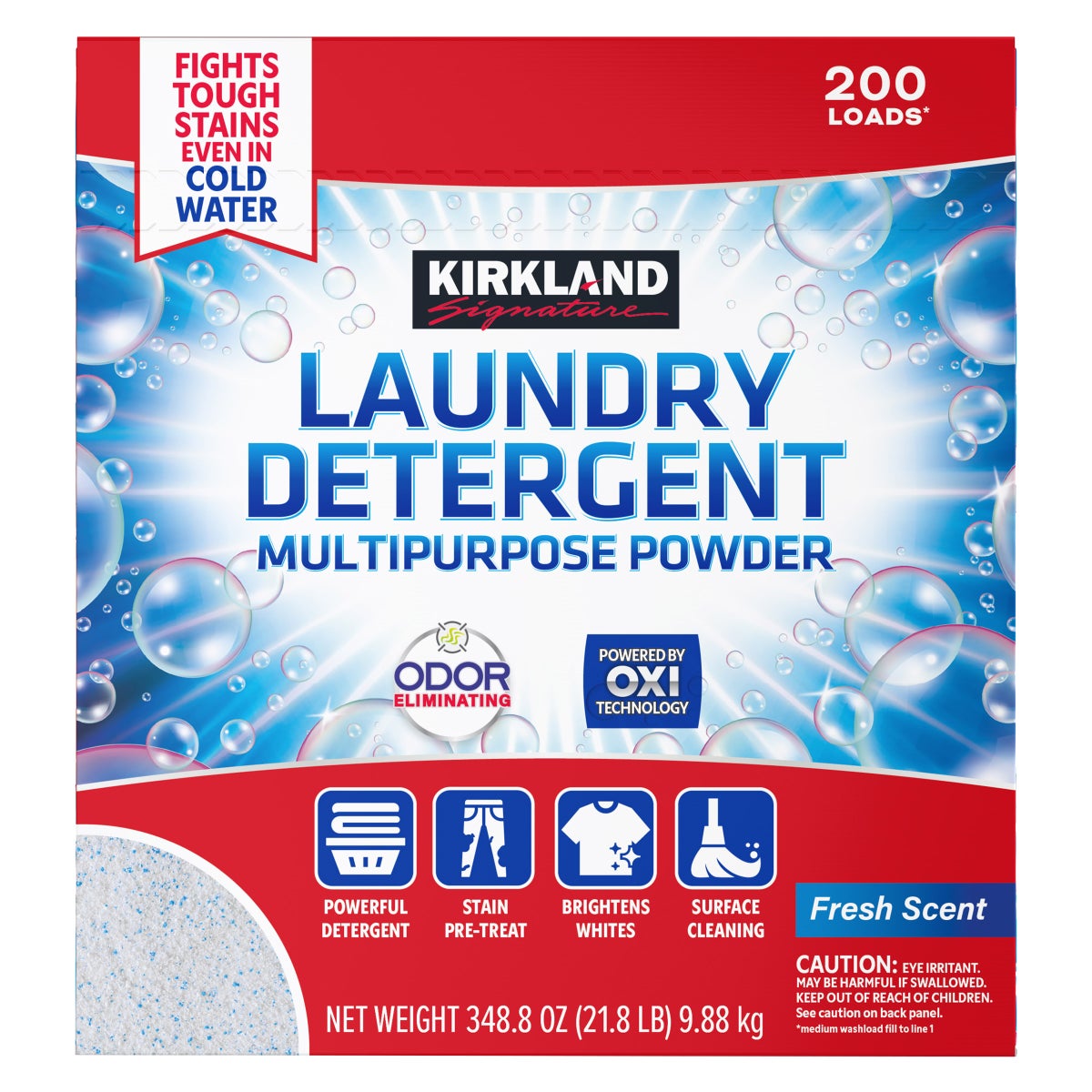 Kirkland Signature powder laundry detergent 200 loads