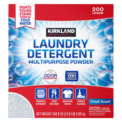Kirkland Signature powder laundry detergent 200 loads