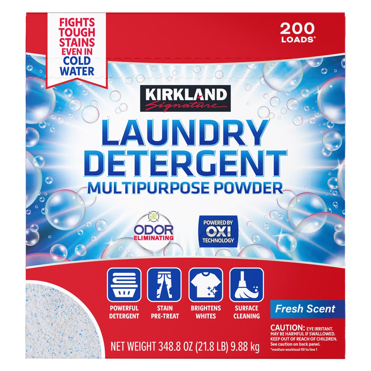 Kirkland Signature powder laundry detergent 200 loads