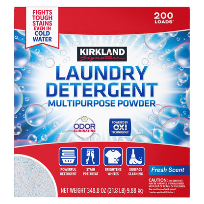 Kirkland Signature powder laundry detergent 200 loads