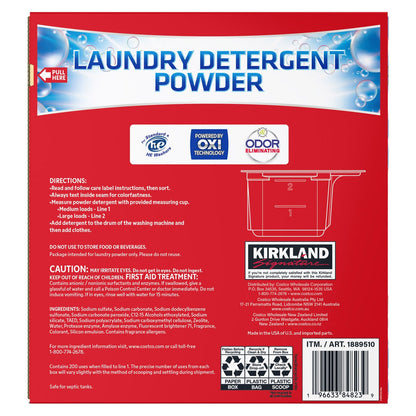 HE compatible Kirkland Signature powder detergent