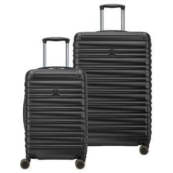 Delsey Paris black 2-piece hardside luggage set