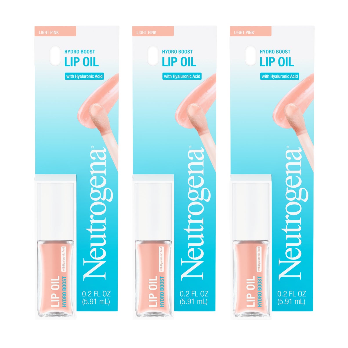Neutrogena Hydro Boost tinted lip oil 3-pack