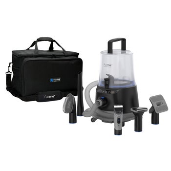 FurMe Ultra pet grooming vacuum kit with carrying case