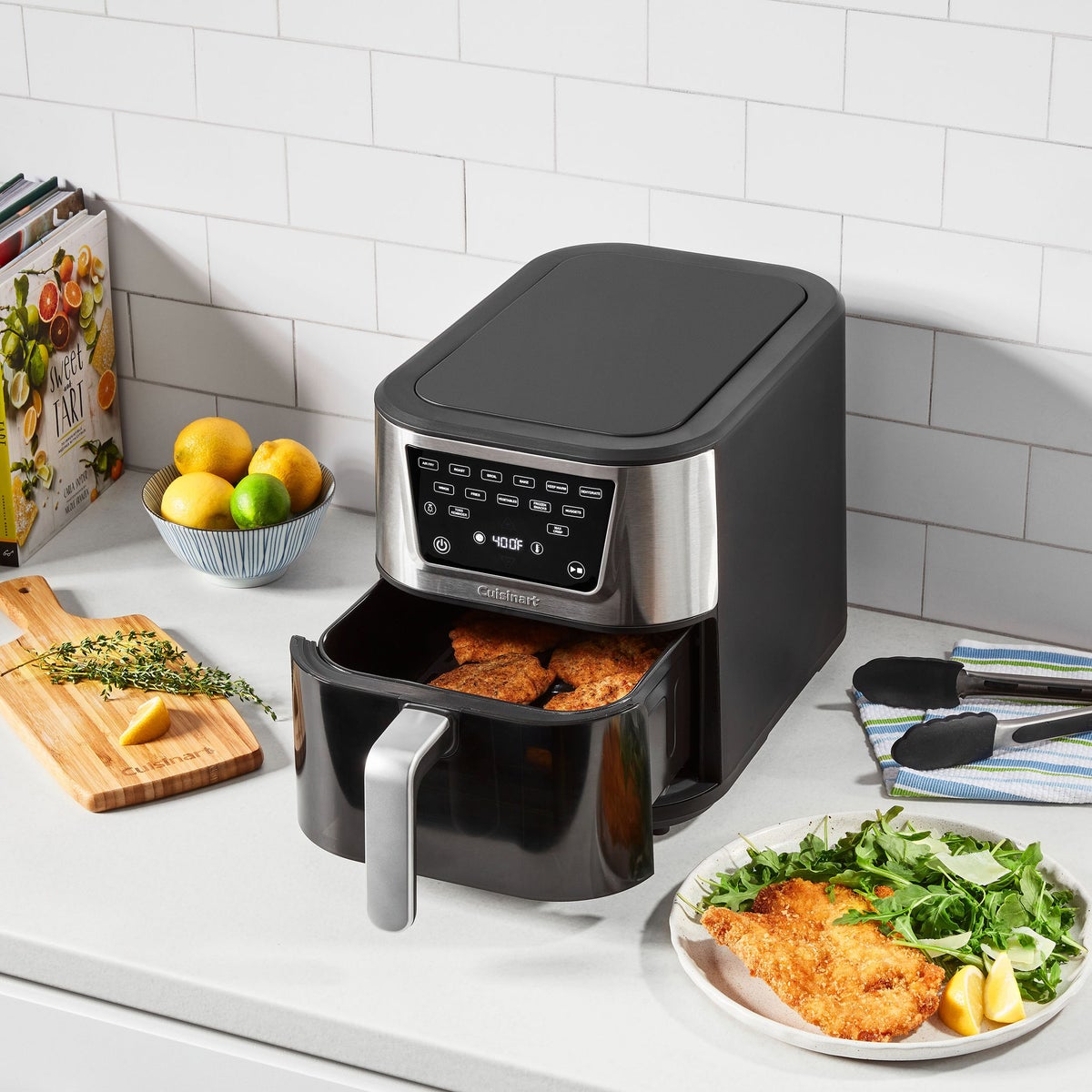 Dishwasher-safe crisper plate for Cuisinart air fryer