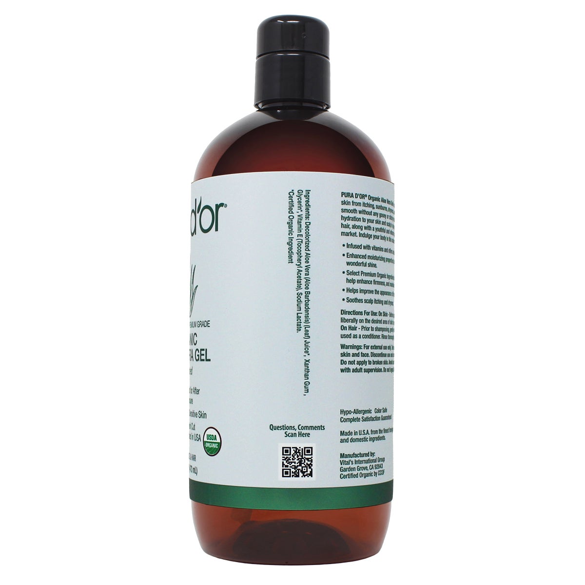 Lavender natural aloe vera gel for skin care