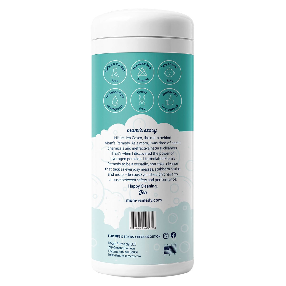 MomRemedy all-surface stain remover wipes 30 count