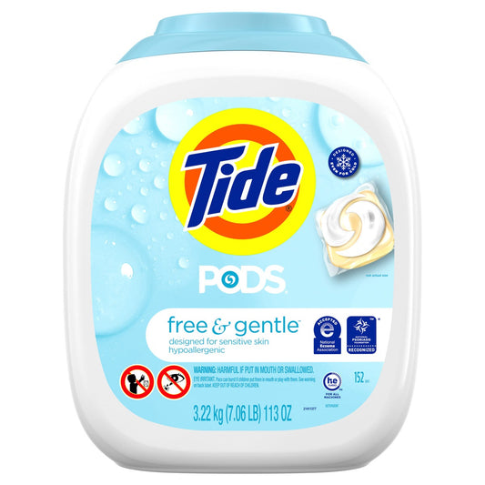 Tide Free & Gentle laundry detergent pods 152-count