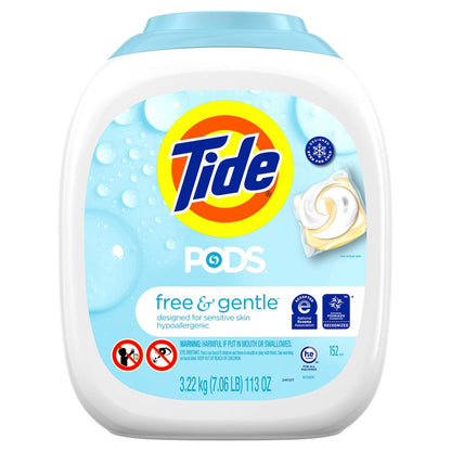 Tide Free & Gentle laundry detergent pods 152 count