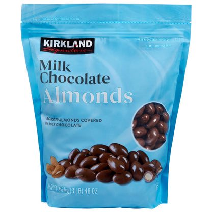 Kirkland Signature milk chocolate covered almonds 48 oz bag