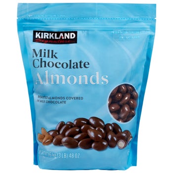 Kirkland Signature milk chocolate covered almonds 48 oz bag