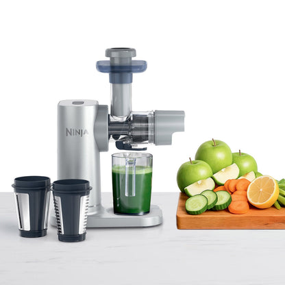 Ninja NeverClog juicer with juice vessel