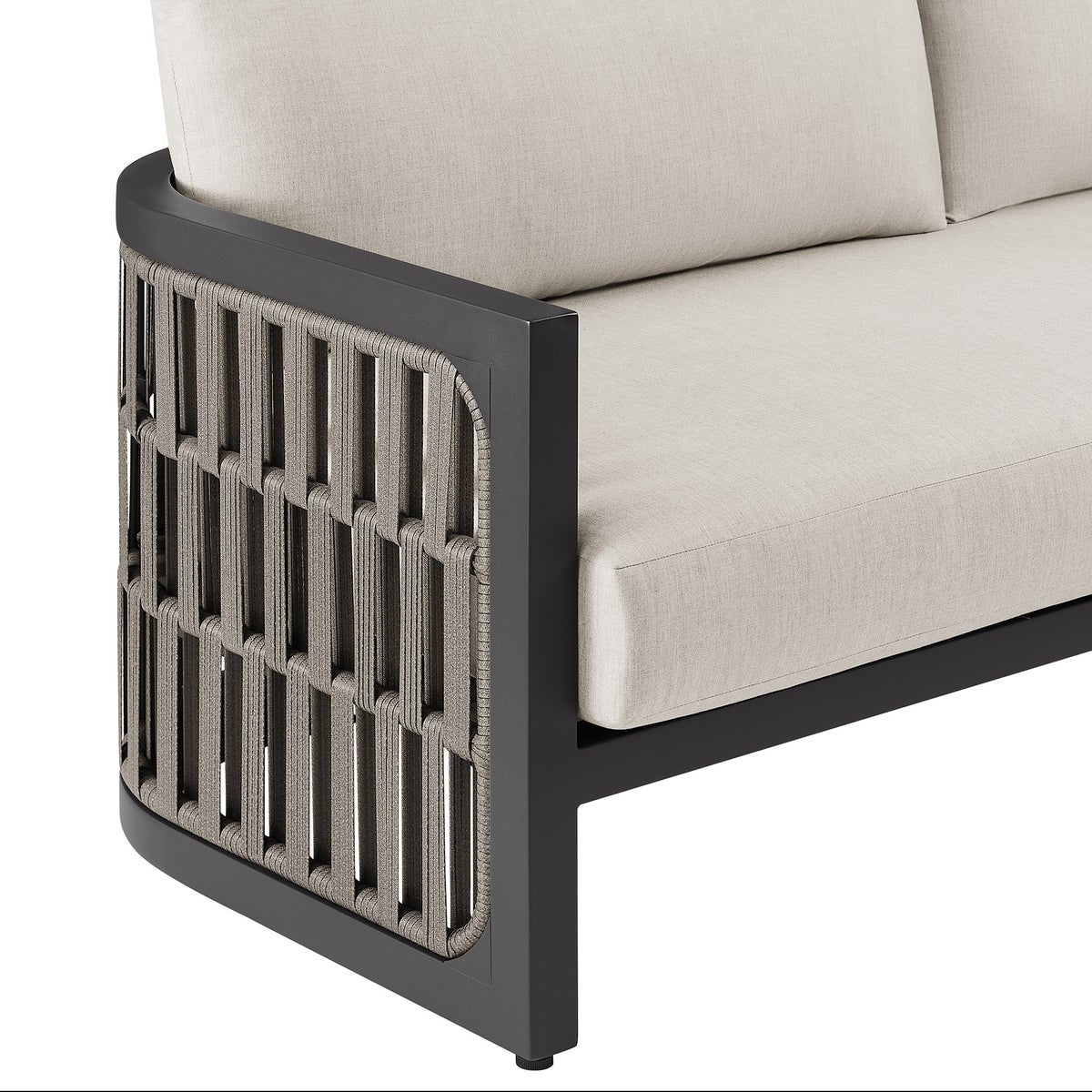 All-weather resin wicker outdoor sofa set