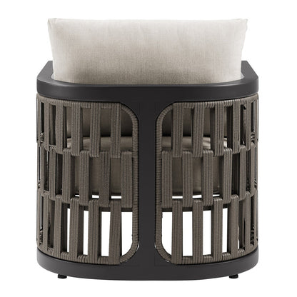 Rust-resistant aluminum frame patio furniture set