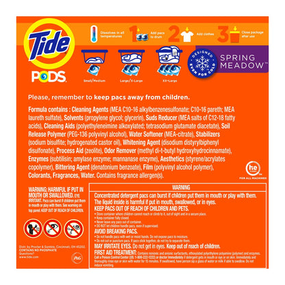 HE compatible Tide laundry pods value box