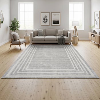 Sasha Damson Gray 8'8 x 13' area rug with textured pile