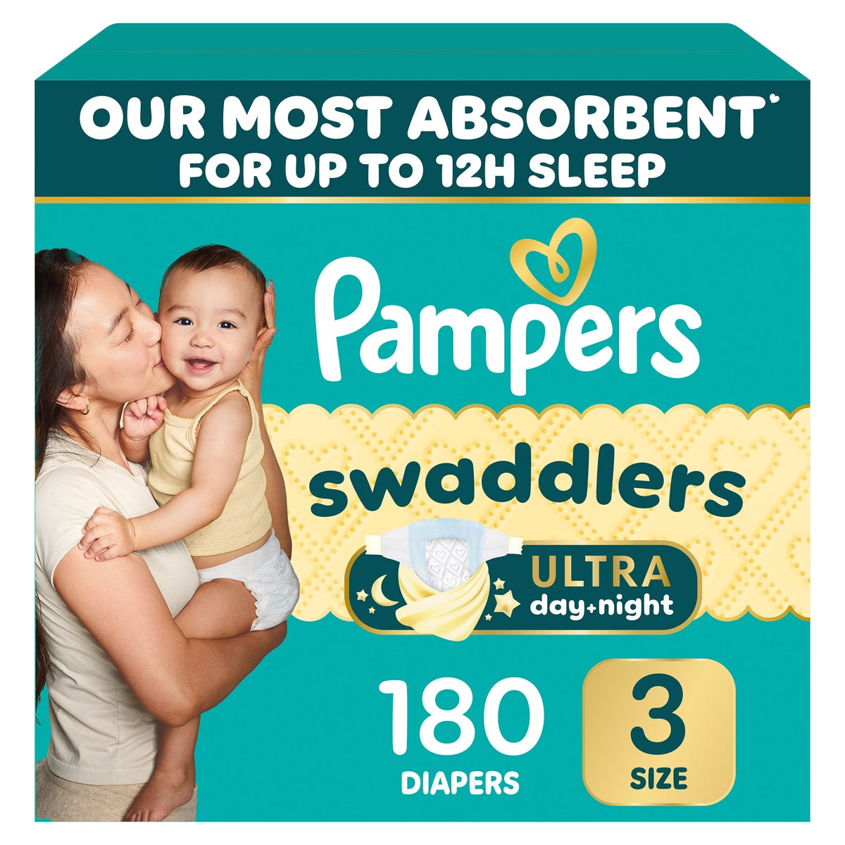 Pampers Swaddlers Ultra diapers size 3-7 pack