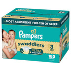 Pampers Swaddlers Ultra baby diapers front view