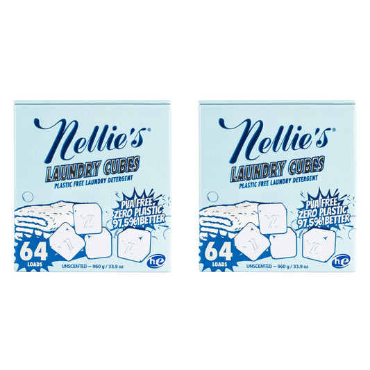 Nellie's unscented laundry detergent cubes 128 loads
