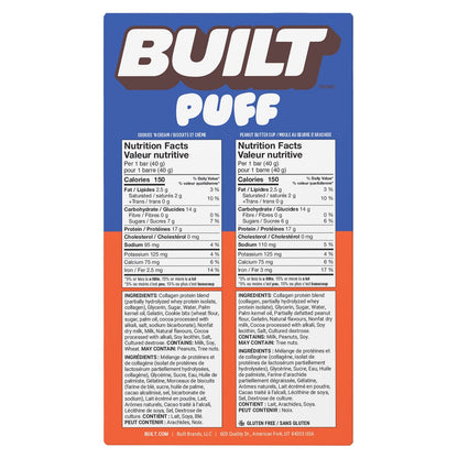 Built 14-count protein snack bars 1.41 oz each