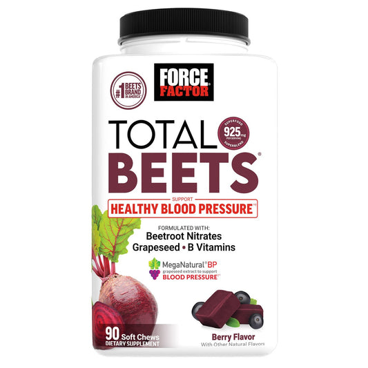 Force Factor Total Beets Chews 90 soft chews bottle