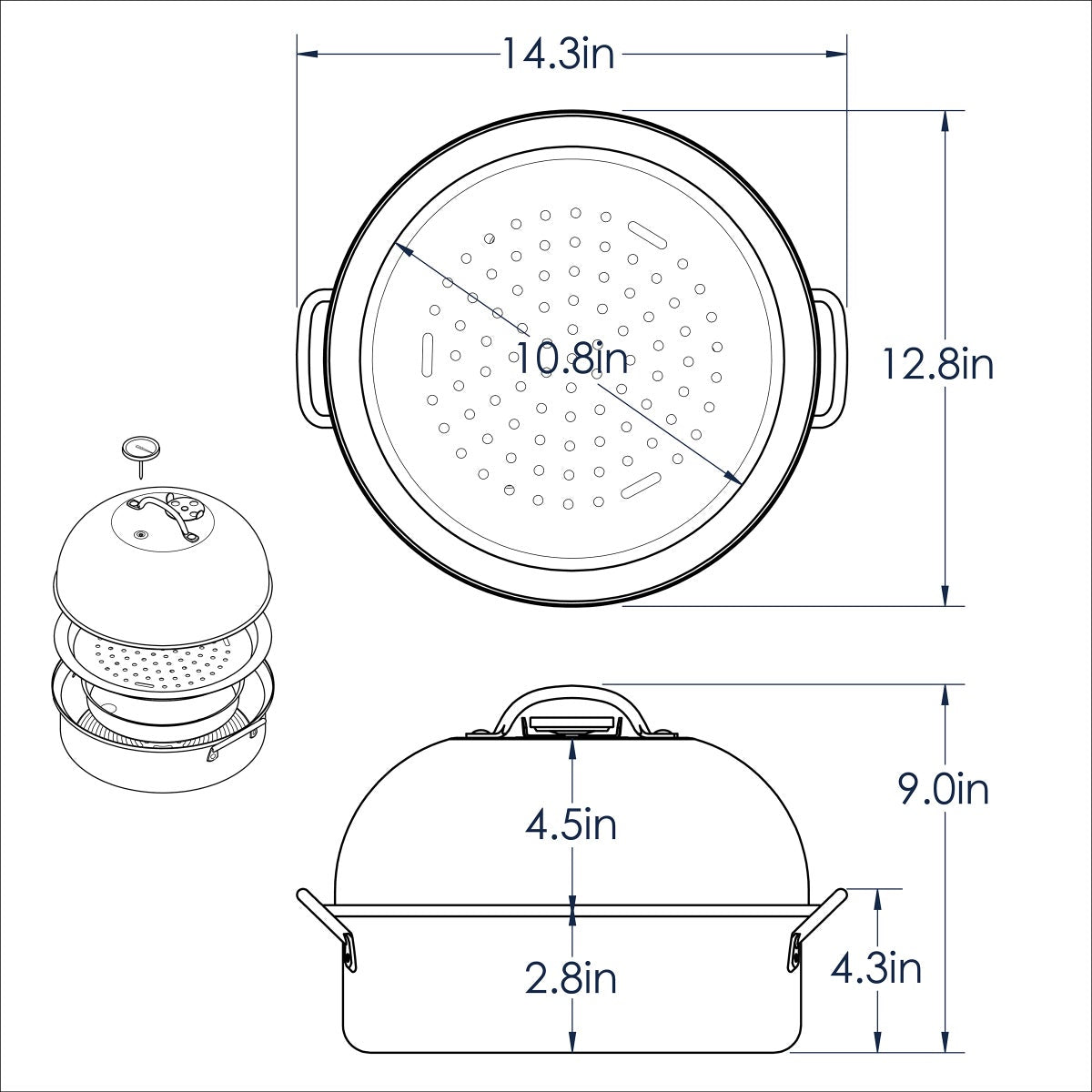 Smoker kit for fish chicken ribs and more
