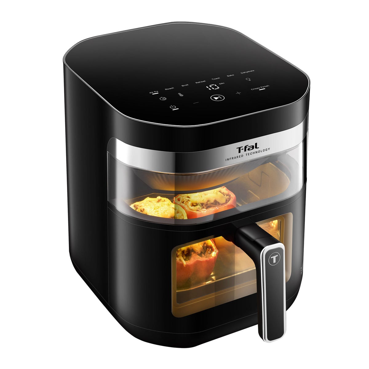 T-fal Dual Window Infrared Air Fryer 7.3QT front view