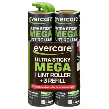 Evercare Ultra Sticky Mega Lint Roller with refills