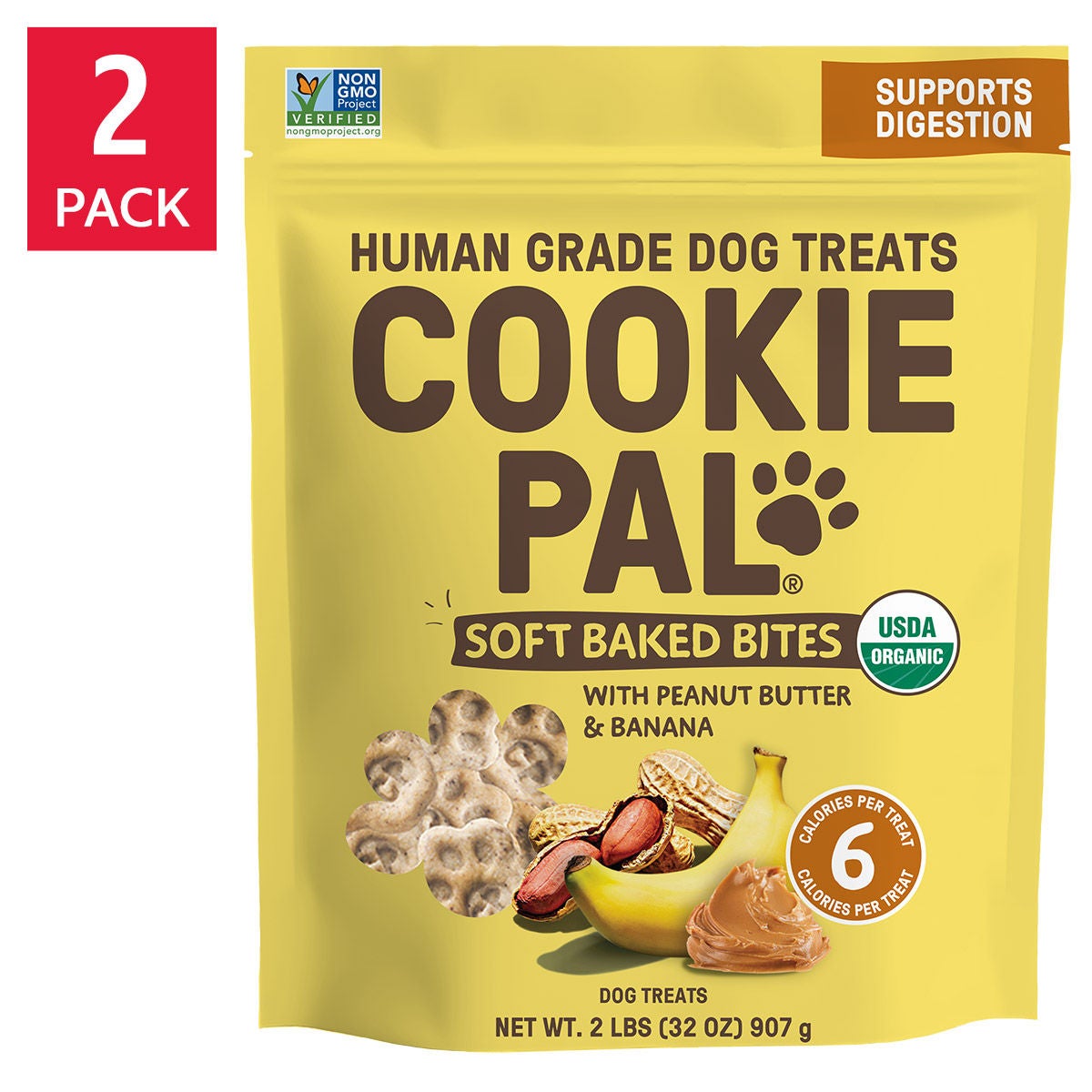 Cookie Pal soft baked peanut butter and banana dog treats