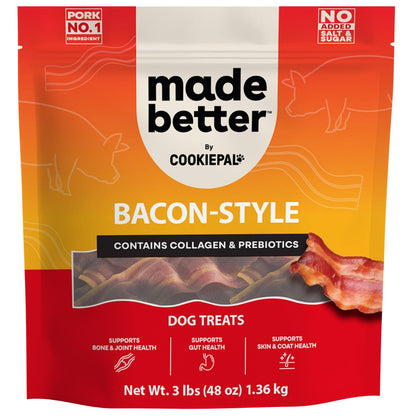 Made Better bacon-style dog treats 48 oz bag