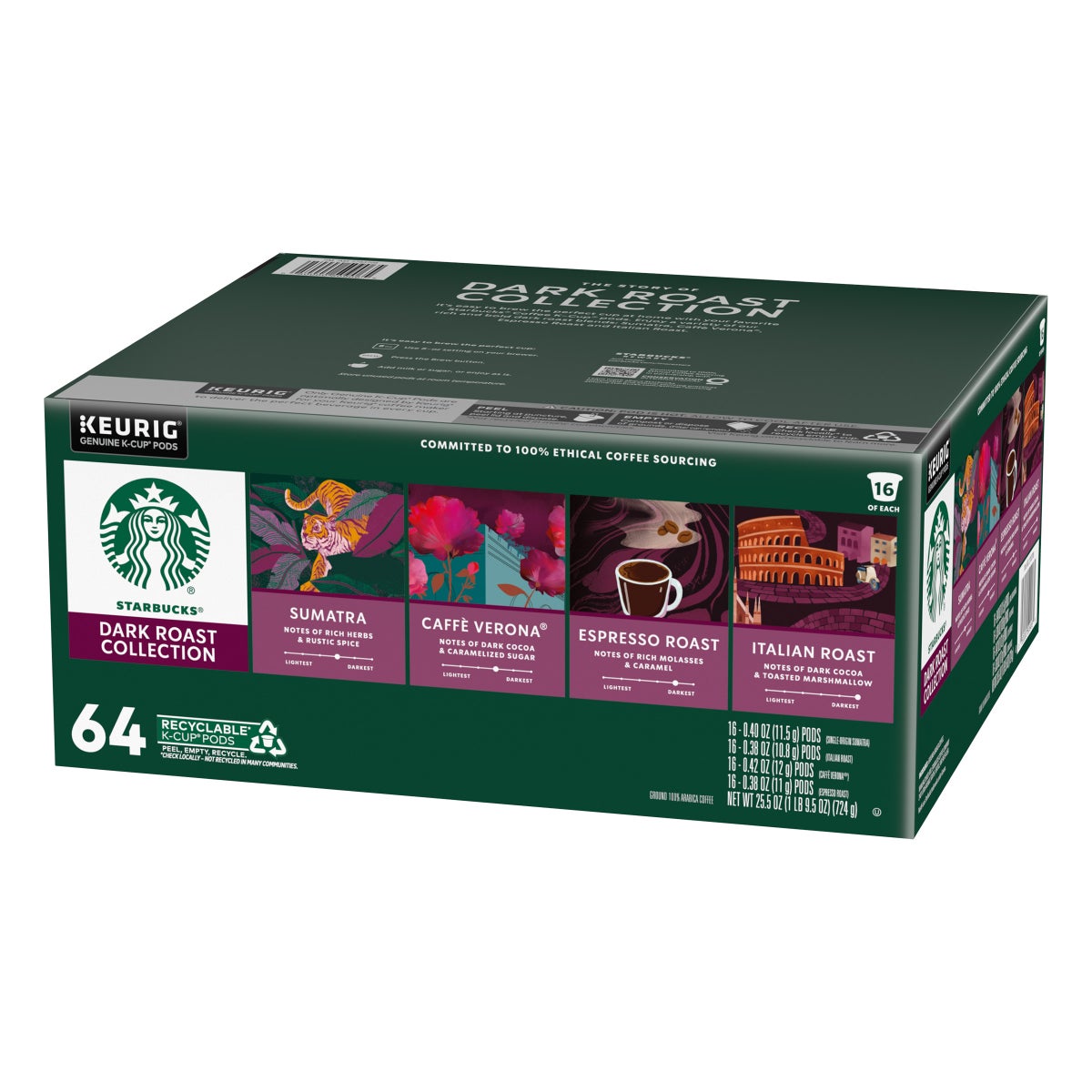 Caffe Verona dark roast K-Cup pod variety pack