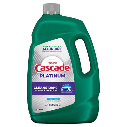 Cascade Platinum liquid dishwasher detergent 125 fl oz