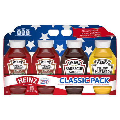 Heinz classic variety pack condiments 124.2 oz