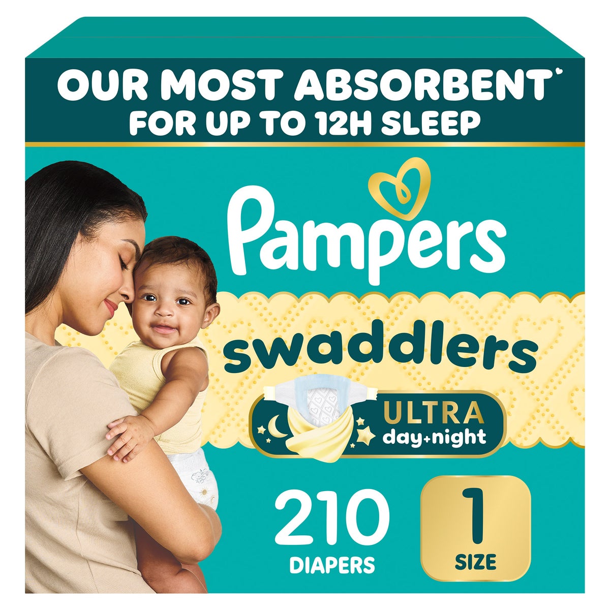 Pampers Swaddlers Ultra diapers size 1-2 pack