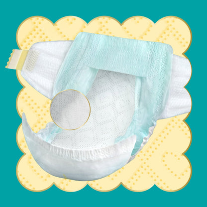 Pampers Swaddlers Ultra diaper packaging detail