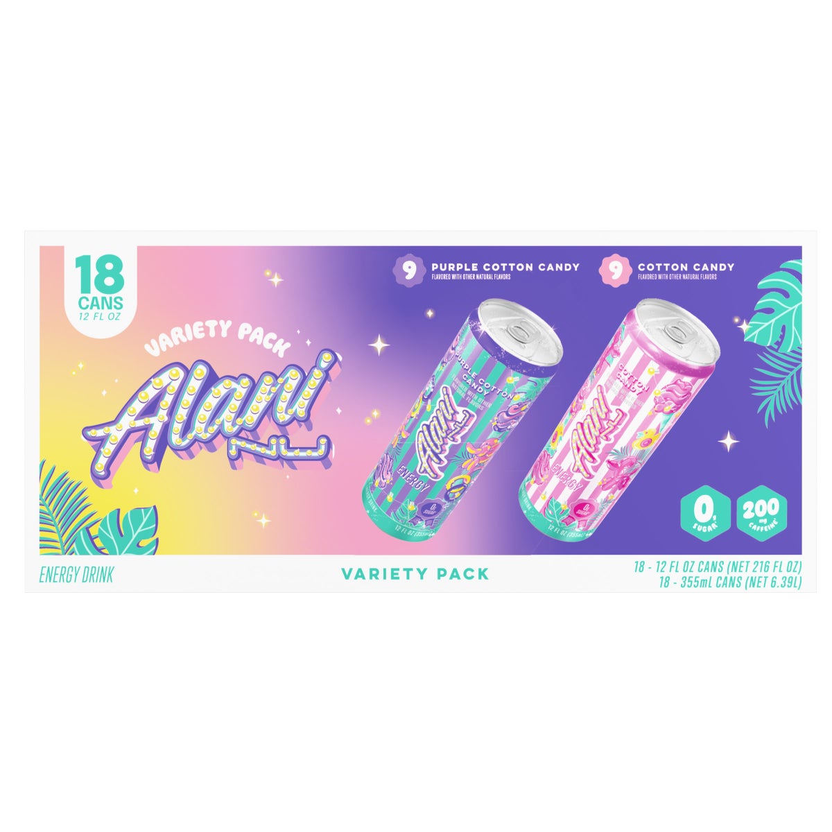 Alani Nu Purple Cotton Candy 12 fl oz cans