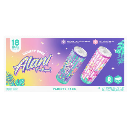 Alani Nu Purple Cotton Candy 12 fl oz cans