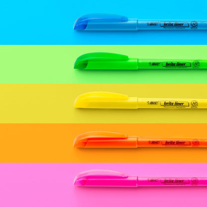 BIC Brite Liner bulk highlighter set for school and office