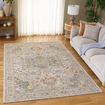Safavieh Hamilton ivory blue 6 x 9 area rug