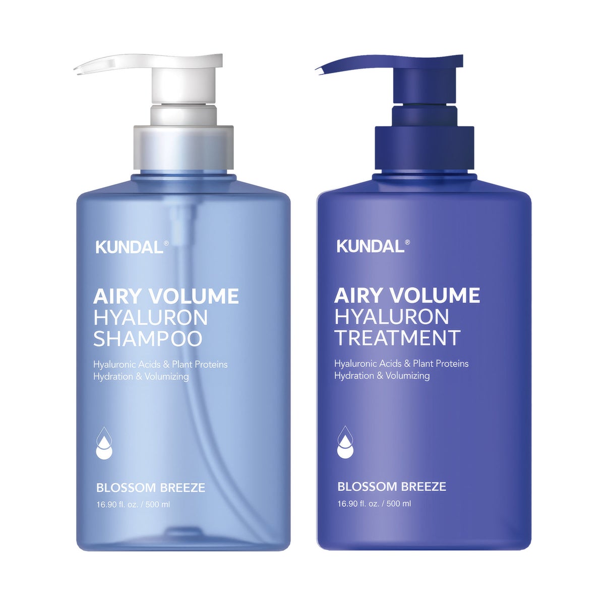 Kundal Airy Volume Hyaluron shampoo and treatment set