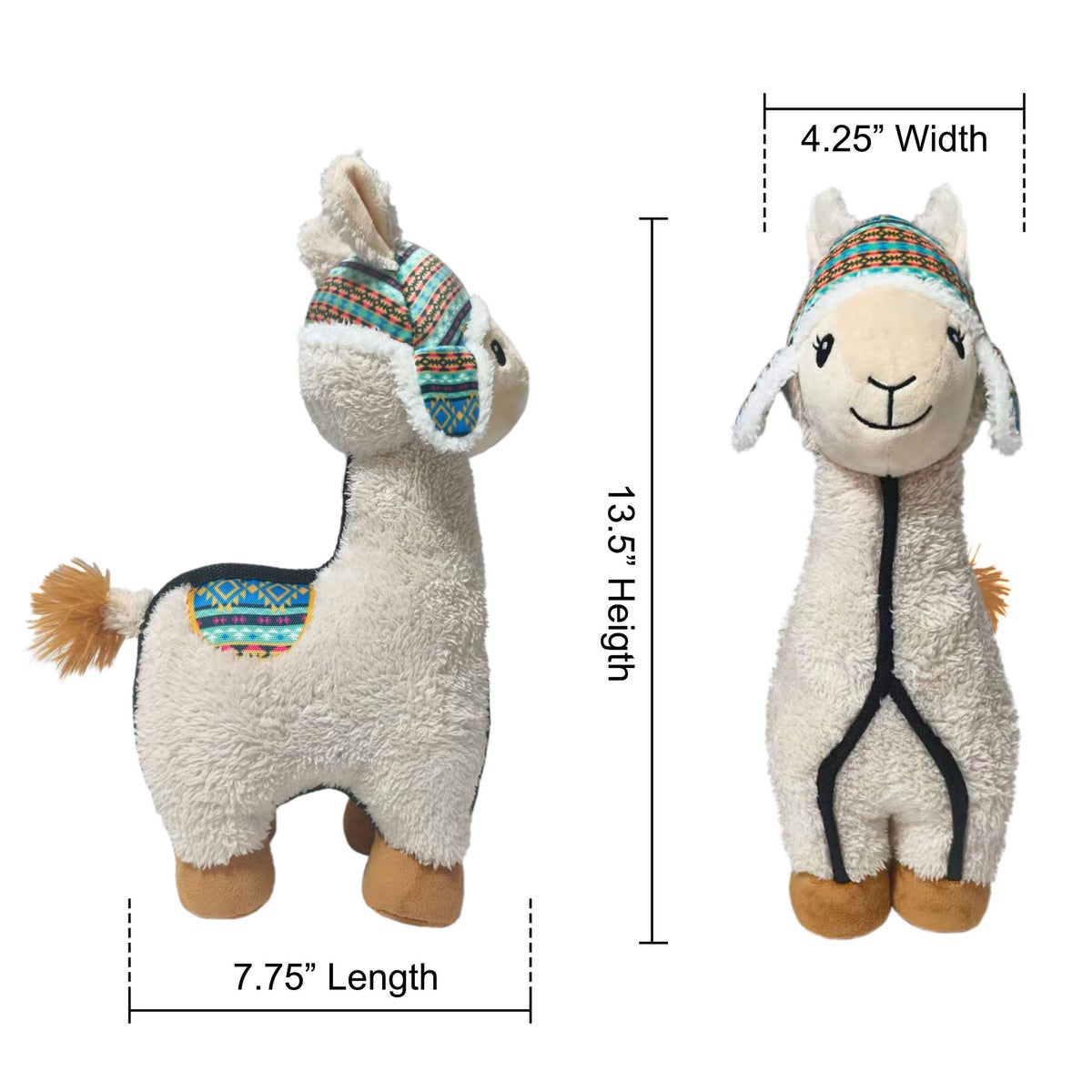 Delca pet toy set with squeaker and texture