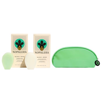 Nopalera solid shampoo and conditioner starter set with holder