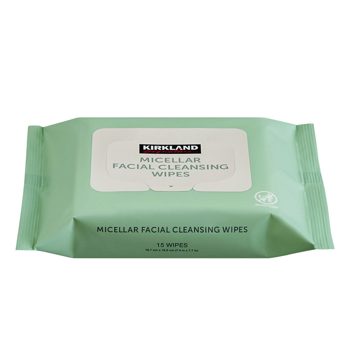 Micellar facial wipes for makeup removal