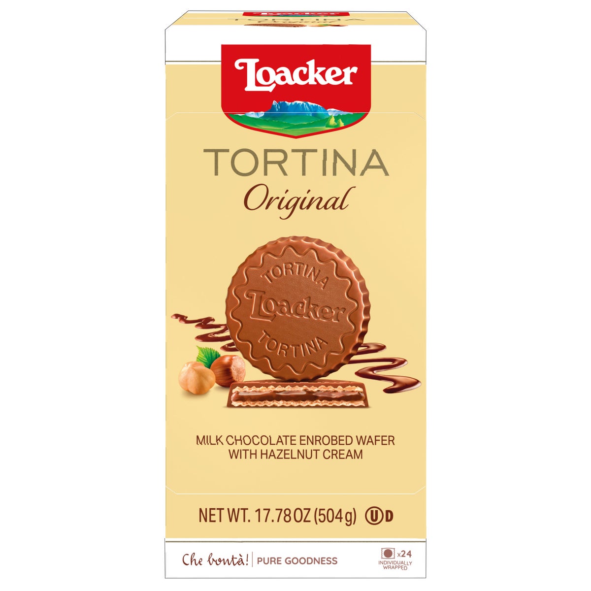 Loacker Tortina Original wafers 24-count box