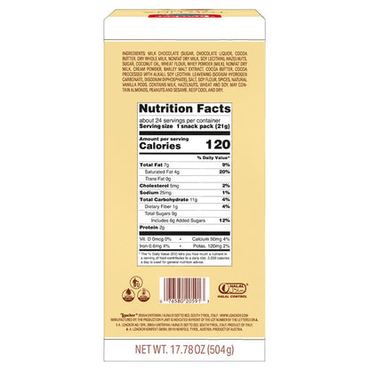 Individually wrapped Loacker Tortina wafer snacks