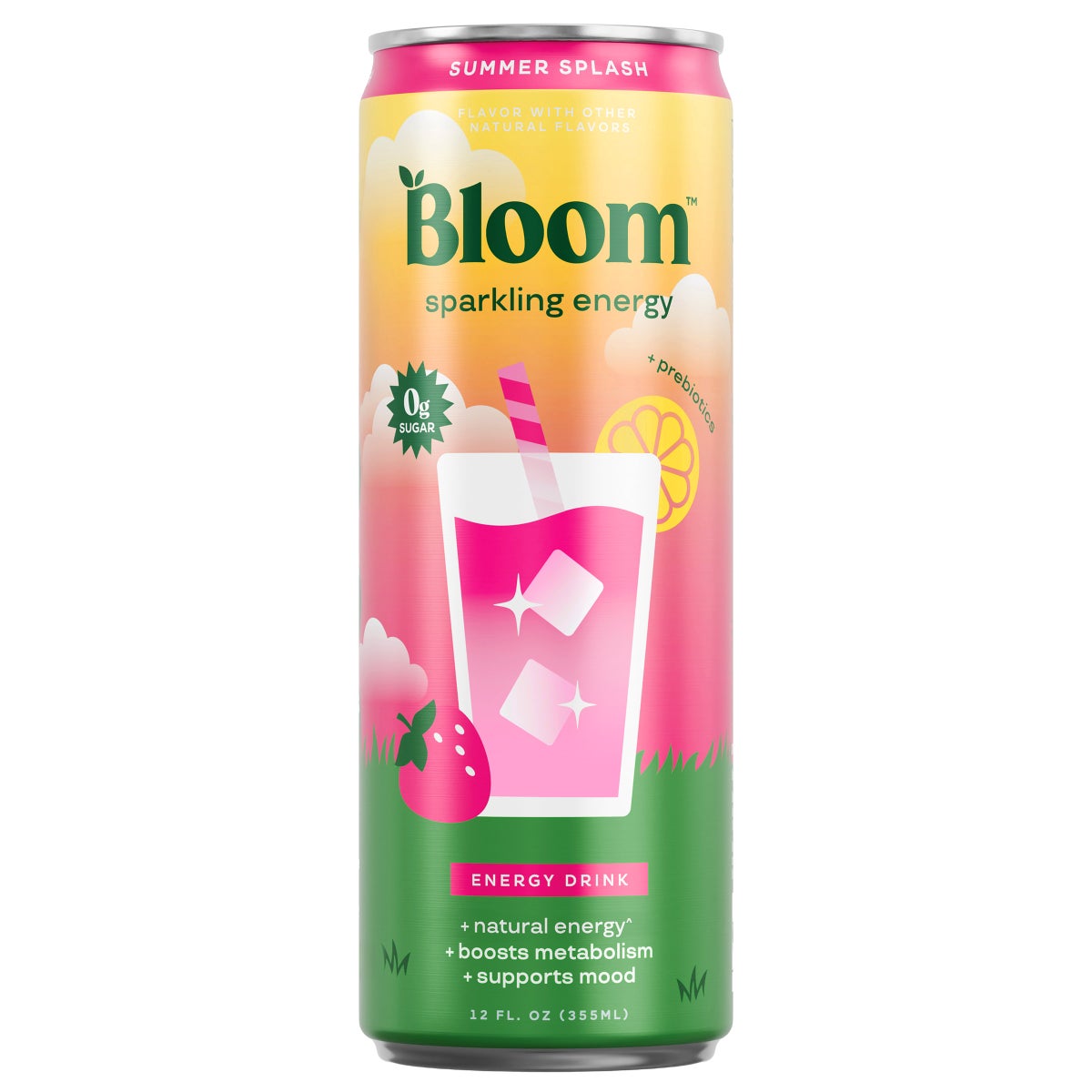 Bloom Summer Splash energy drink pack of 12