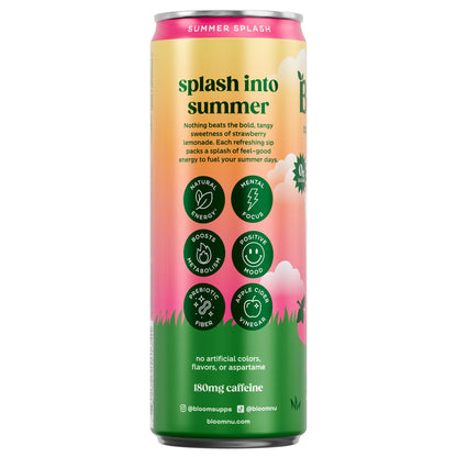 Zero sugar sparkling energy drink by Bloom