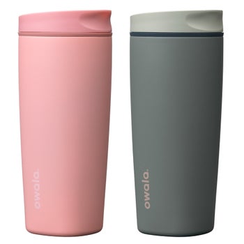 Pink Owala SmoothSip Slider 20oz insulated tumbler 2-pack